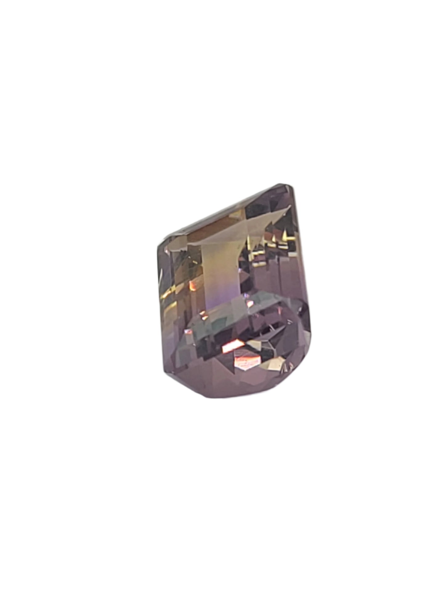 8.1ct ETW Natural Ametrine Gemstone - Emerald Cut