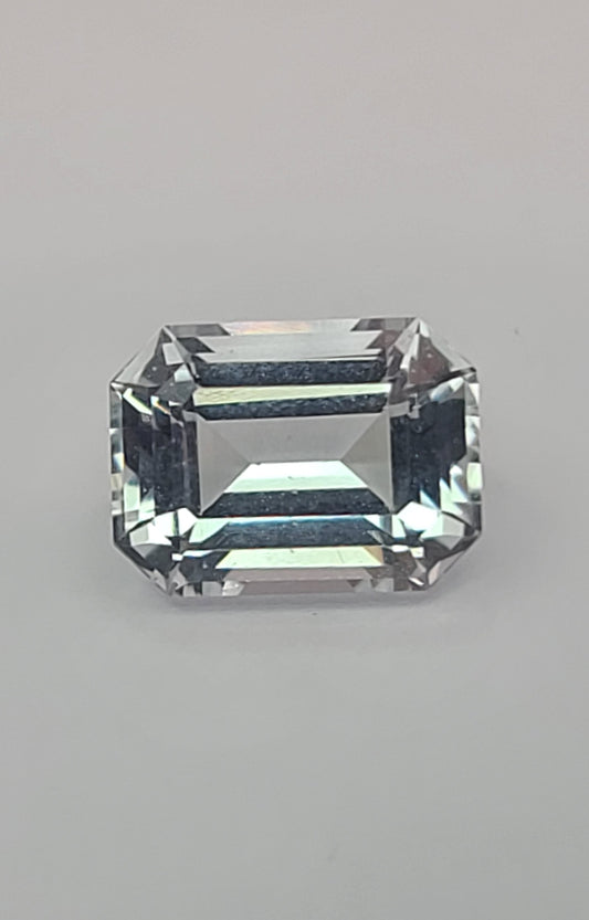 4.6ct ETW Natural Aquamarine Gemstone - Emerald Cut