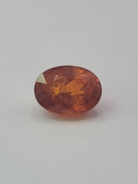 3.6ct ETW Natural Spessartine Garnet Gemstone - Oval Cut