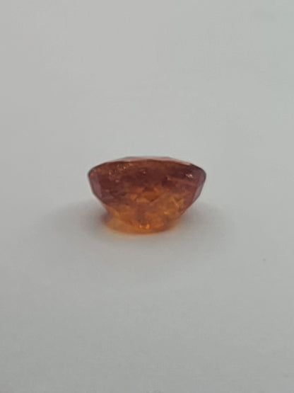 3.6ct ETW Natural Spessartine Garnet Gemstone - Oval Cut