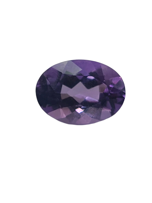 5.6ct ETW Natural Amethyst Gemstone - Oval Cut