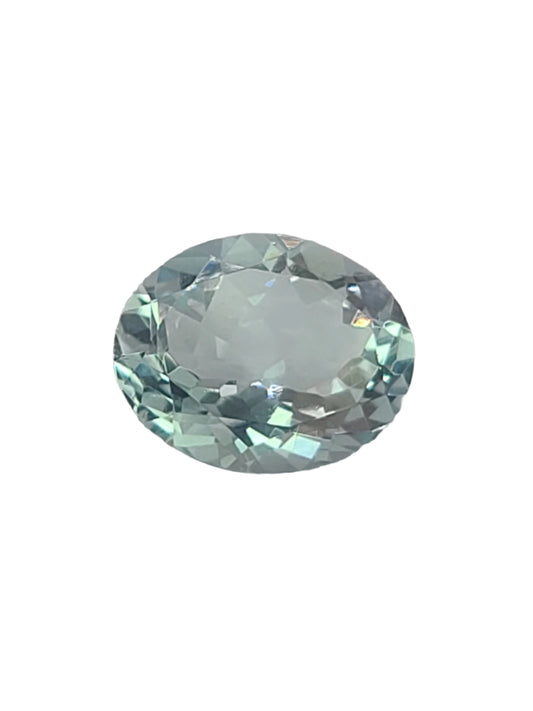 3.6ct ETW Natural Aquamarine Gemstone - Oval Cut