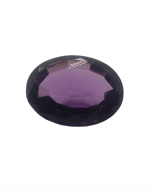 25.6ct ETW Natural Amethyst Gemstone - Oval Cut