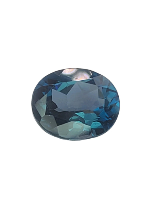 6.67ct ETW Natural London Blue Topaz Gemstone - Oval Cut