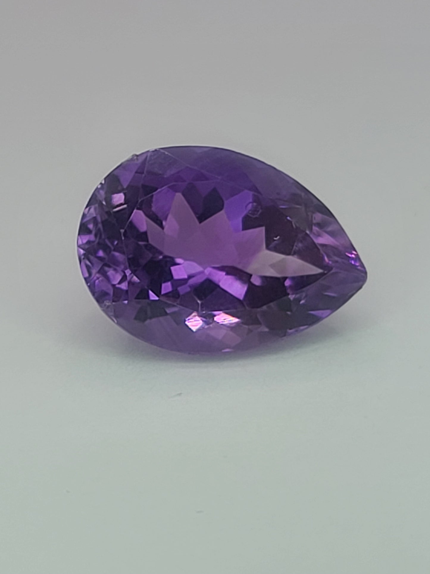 11.64ct ETW Natural Amethyst Gemstone - Pear Cut - DISCOUNTED