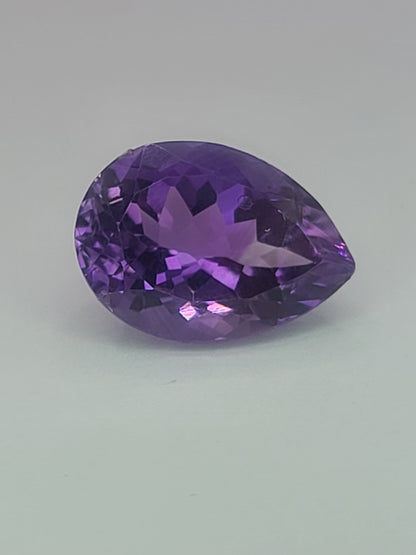 11.64ct ETW Natural Amethyst Gemstone - Pear Cut - DISCOUNTED