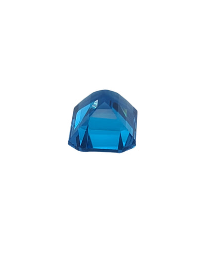 8.95ct ETW Natural Swiss Blue Topaz Gemstone - Emerald Cut