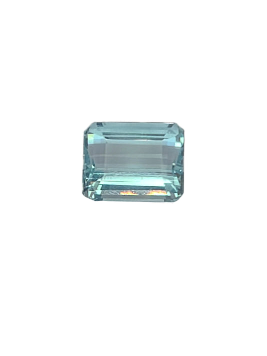 4.1ct ETW Natural Aquamarine Gemstone - Emerald Cut