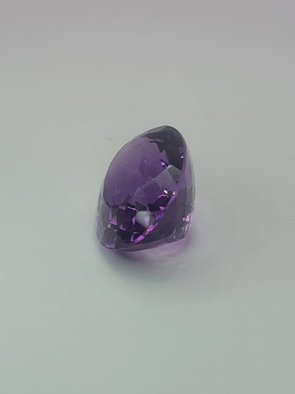 17.86ct ETW Natural Amethyst Gemstone - Oval Cut
