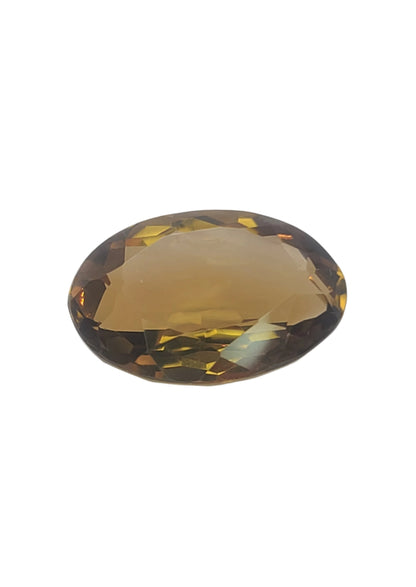 25.5ct ETW Natural Smoky Quartz Gemstone - Oval Cut