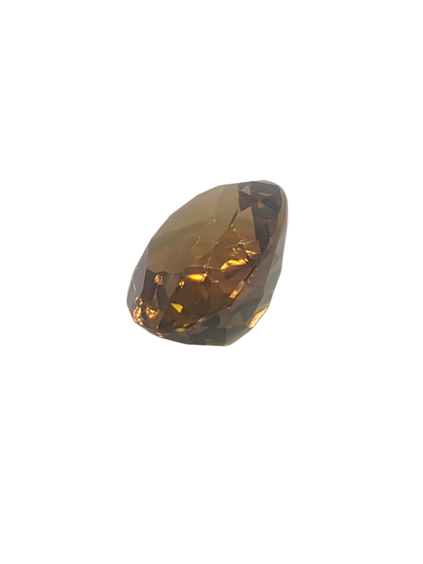25.5ct ETW Natural Smoky Quartz Gemstone - Oval Cut