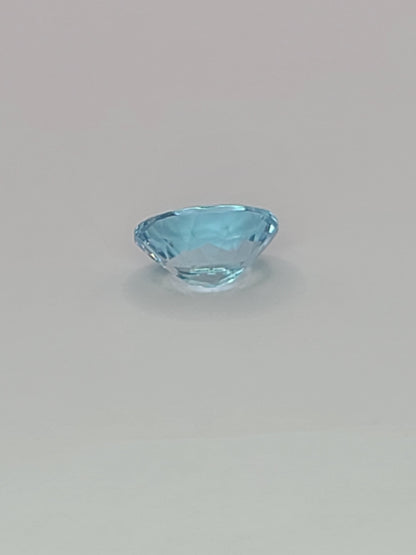 1.64ct ETW Natural Aquamarine Gemstone - Oval Cut