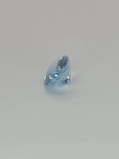 1.64ct ETW Natural Aquamarine Gemstone - Oval Cut