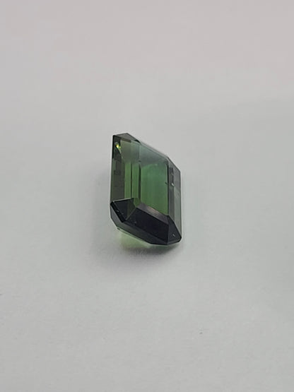 6.27ct ETW Natural Green Tourmaline Gemstone - Oval Cut