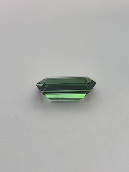 6.27ct ETW Natural Green Tourmaline Gemstone - Oval Cut