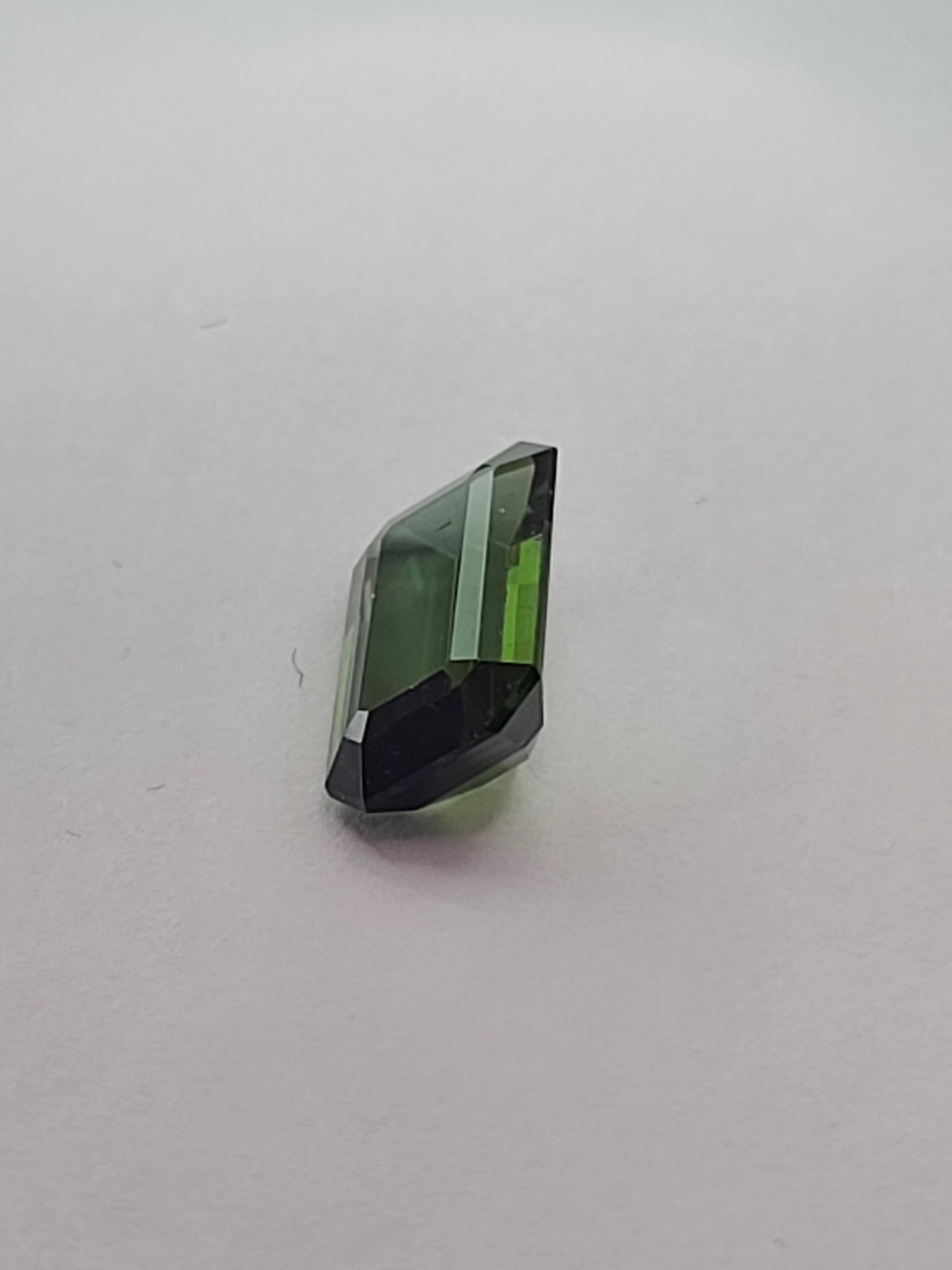 6.27ct ETW Natural Green Tourmaline Gemstone - Oval Cut