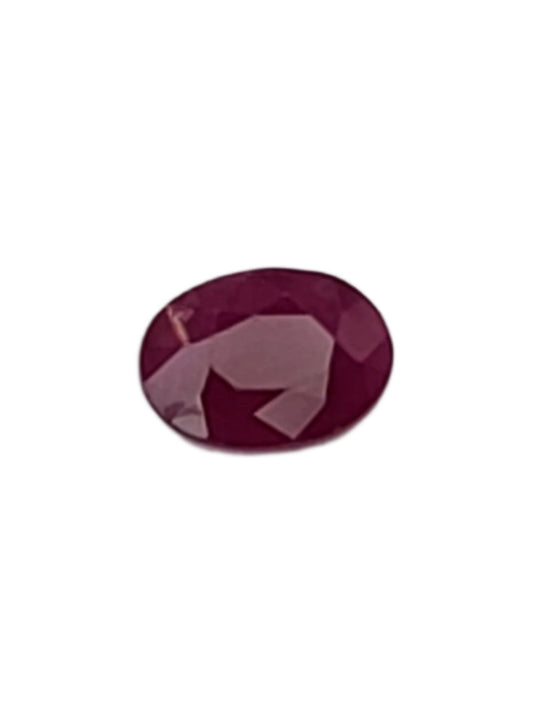 1.04ct ETW Natural Ruby Gemstone - Oval Cut