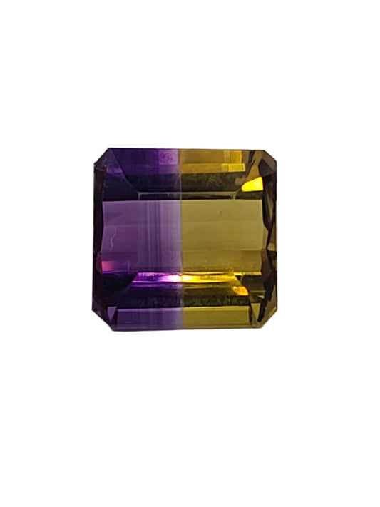 15.78ct ETW Ametrine Gemstone – Square Cut - DISCOUNTED