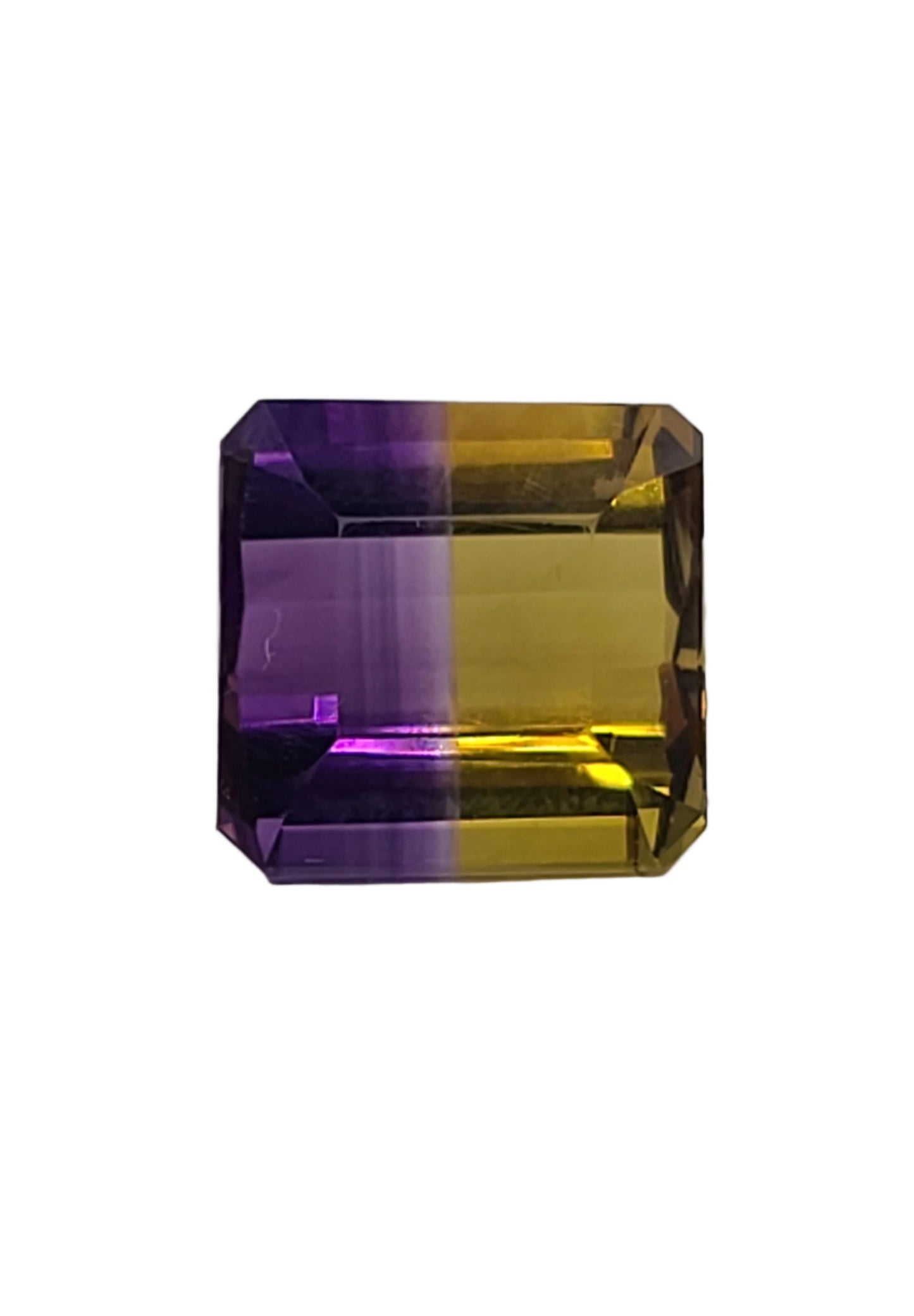 15.78ct ETW Ametrine Gemstone – Square Cut - DISCOUNTED