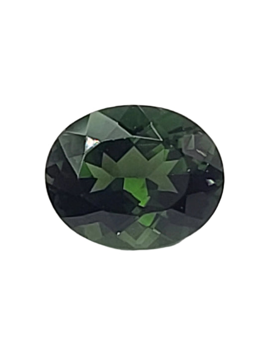 2.84ct ETW Natural Green Tourmaline Gemstone – Oval Cut