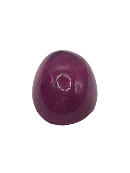 17.68ct ETW Natural Pink Tourmaline Gemstone – Oval Cut Cabochon