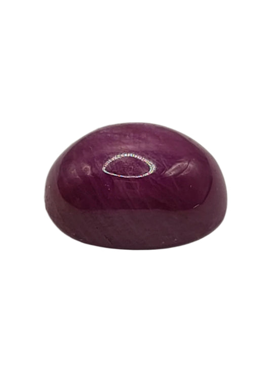 22.8ct ETW Natural Ruby Gemstone – Oval Cut Cabochon