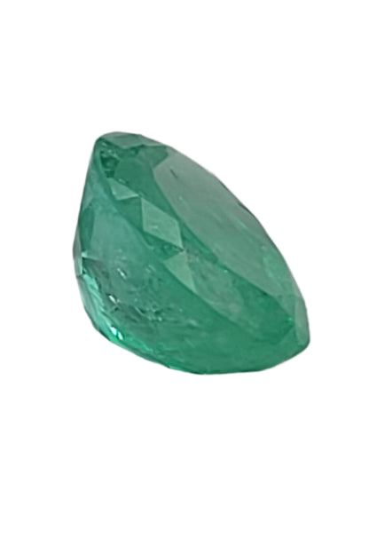 3.48ct ETW Natural Emerald Gemstone – Oval Cut