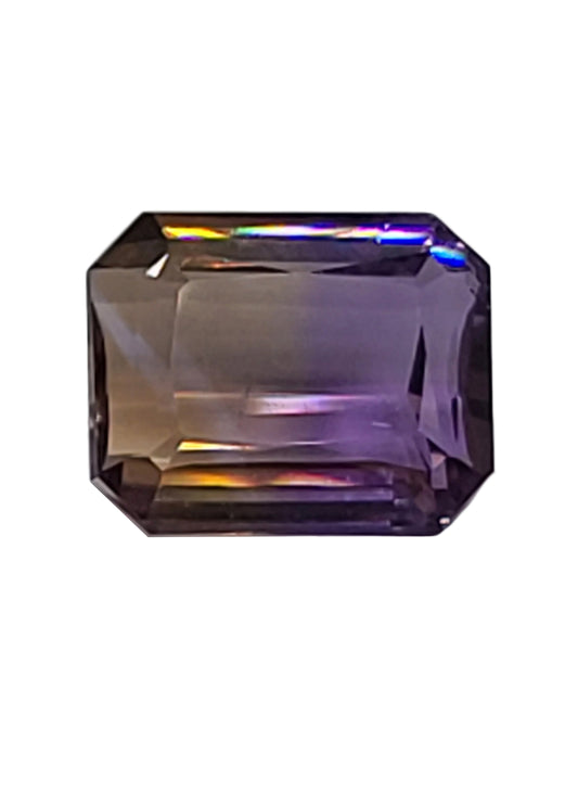 8.71ct ETW Natural Ametrine Gemstone – Emerald Cut