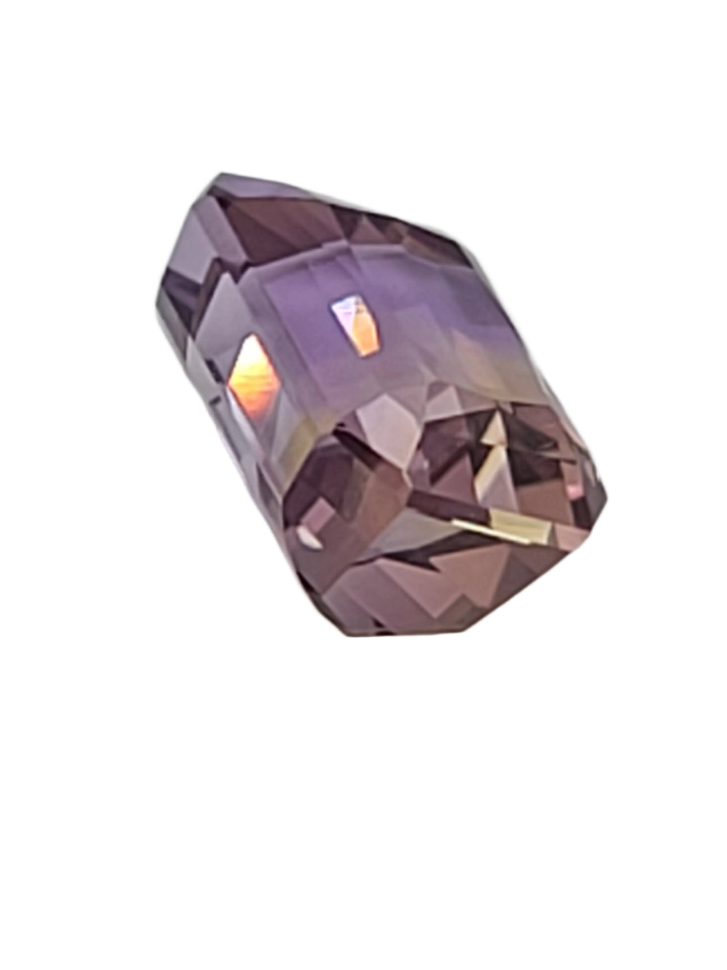 8.74ct ETW Natural Ametrine Gemstone – Emerald Cut