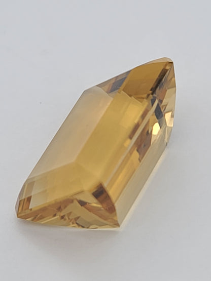 23.5ct ETW Natural Citrine Gemstone – Emerald Cut