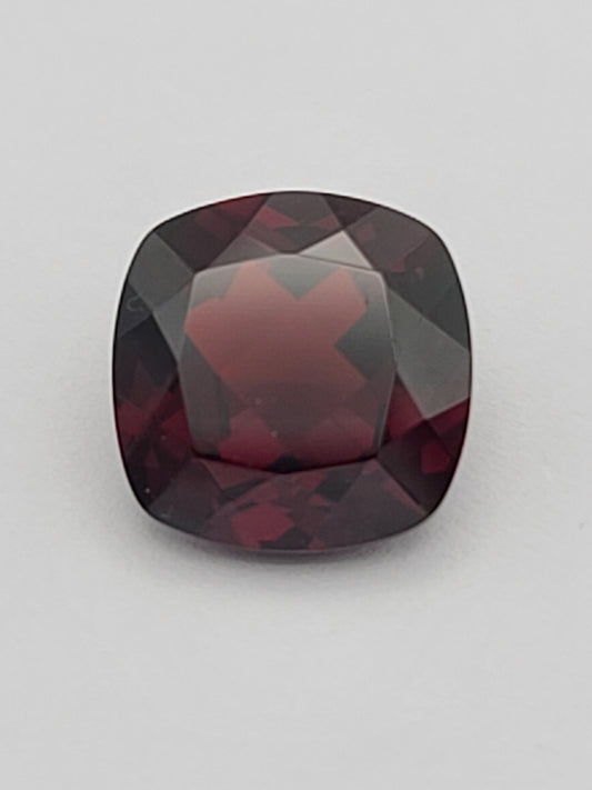 6.4ct ETW Natural Red Pyrope-Almandine Garnet Gemstone – Cushion Cut