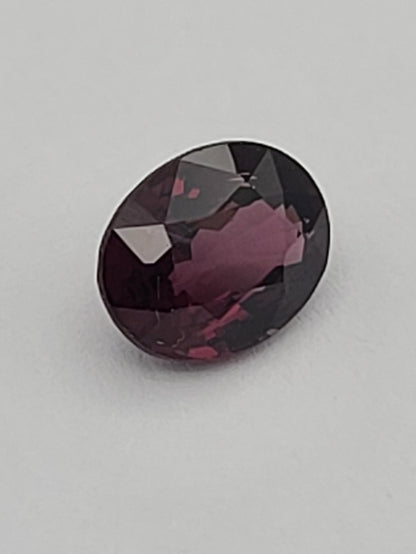 1.69ct ETW Red/Purple Spinel Gemstone - Oval Cut