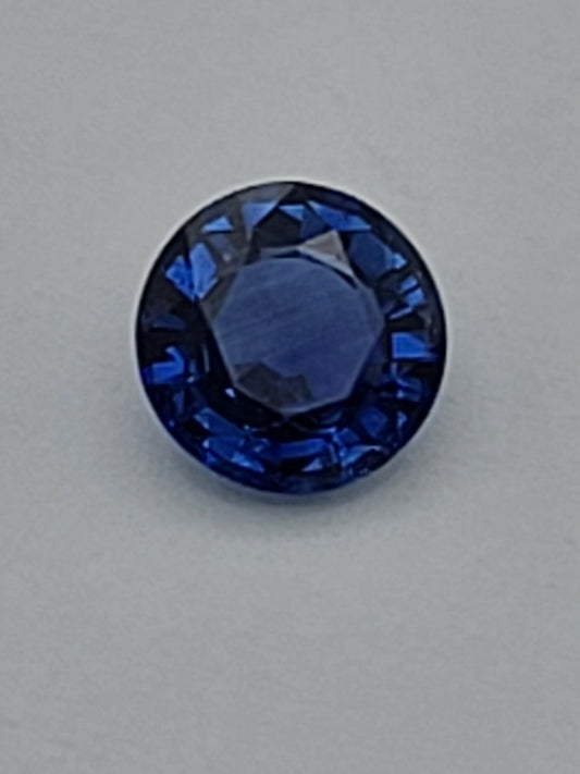 .58ct ETW Blue Sapphire Gemstone - Round Cut
