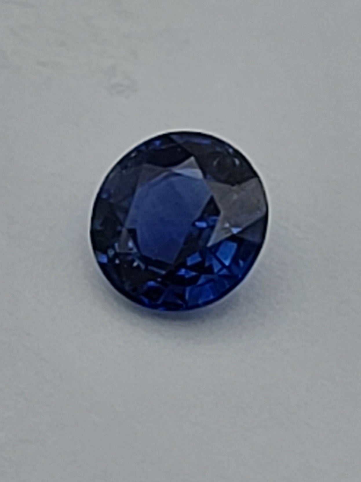 .58ct ETW Blue Sapphire Gemstone - Round Cut