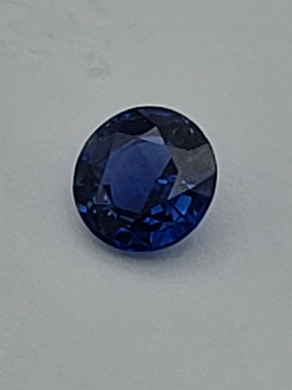 .58ct ETW Blue Sapphire Gemstone - Round Cut
