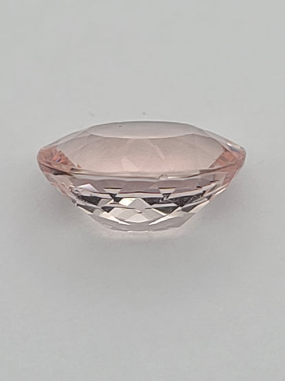 4.49ct ETW Morganite Gemstone - Oval Cut