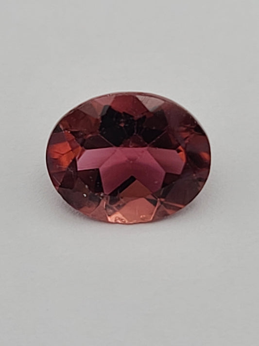 3.37ct ETW Natural Pink Tourmaline Gemstone – Oval Cut