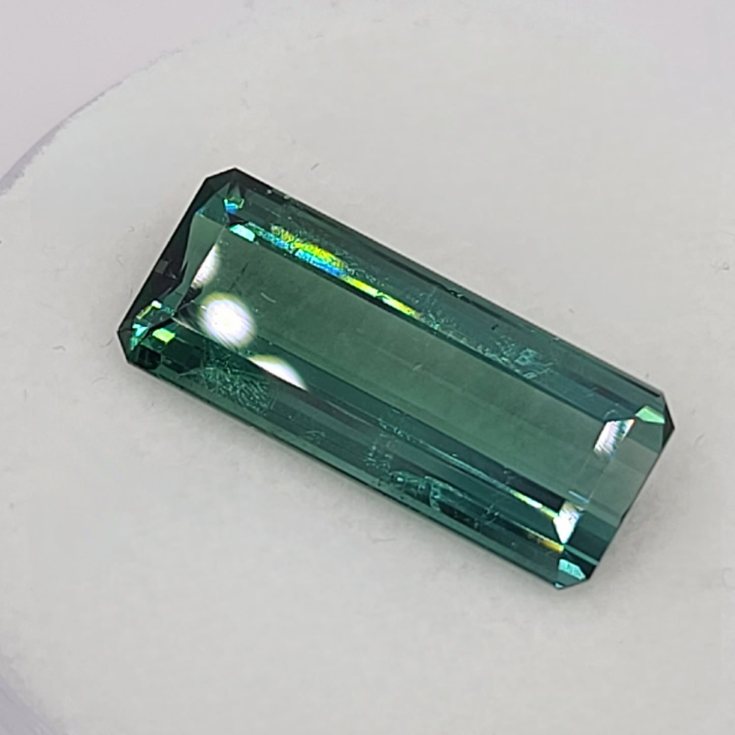 13.31ct ETW Earth-Mined Teal Green Tourmaline – Octagonal Cut, Unheated