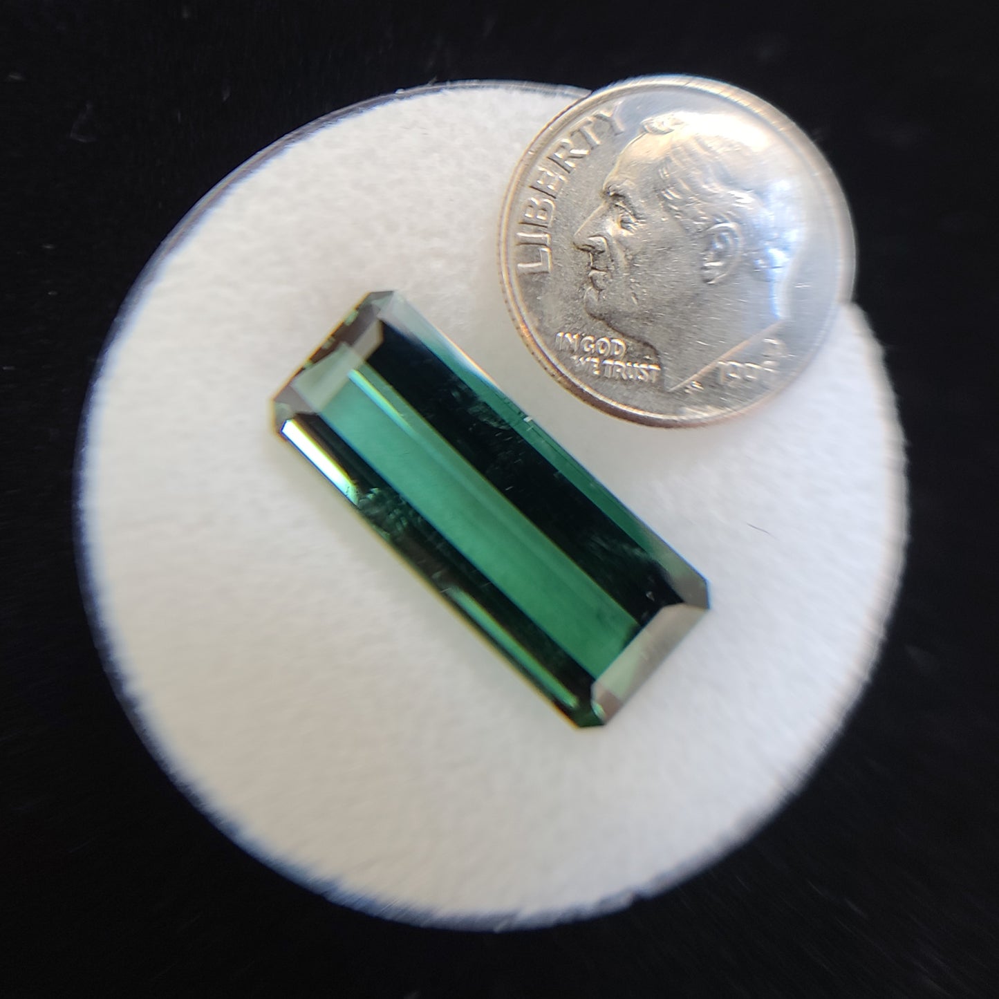 13.31ct ETW Earth-Mined Teal Green Tourmaline – Octagonal Cut, Unheated