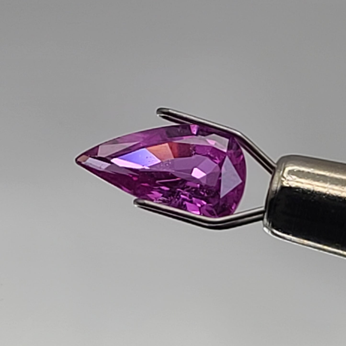 1.67ct ETW Earth-Mined Pink Sapphire – Modified Pear Cut - GIA Gemological Report