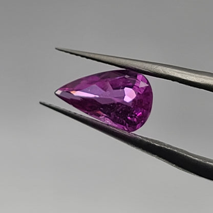 1.67ct ETW Earth-Mined Pink Sapphire – Modified Pear Cut - GIA Gemological Report