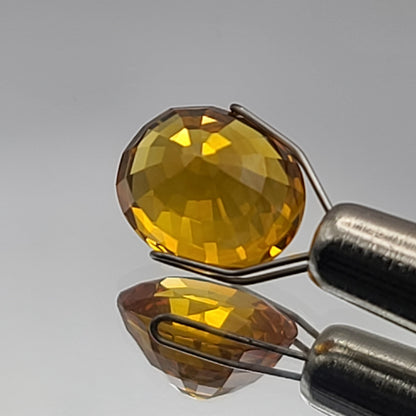 5.49ct ETW Earth-Mined Yellow Orange Sapphire – Oval Cut - GIA Gemological Report