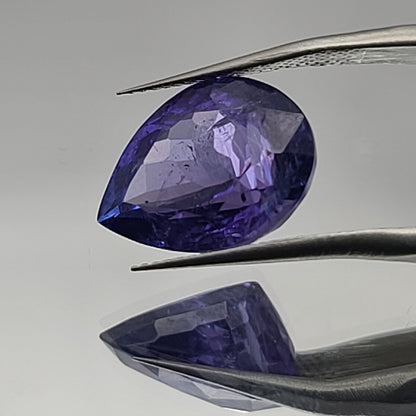 8.61ct ETW Earth-Mined Tanzanite – Pear Cut