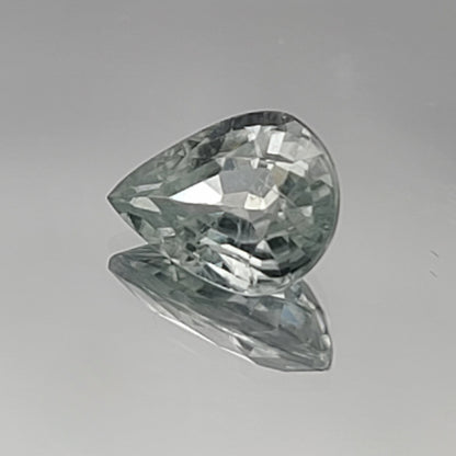 4.56ct ETW Earth-Mined Light Green Zircon – Pear Cut