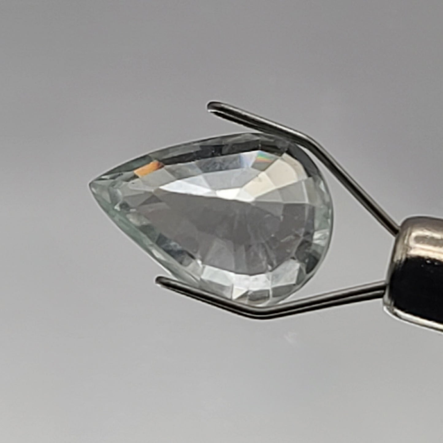 4.56ct ETW Earth-Mined Light Green Zircon – Pear Cut