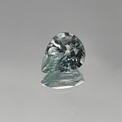2.65ct ETW Earth-Mined Light Green Zircon – Pear Cut
