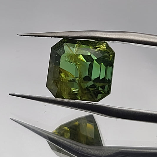 5.64ct ETW Earth-Mined Green Tourmaline – Octagonal Cut, Unheated