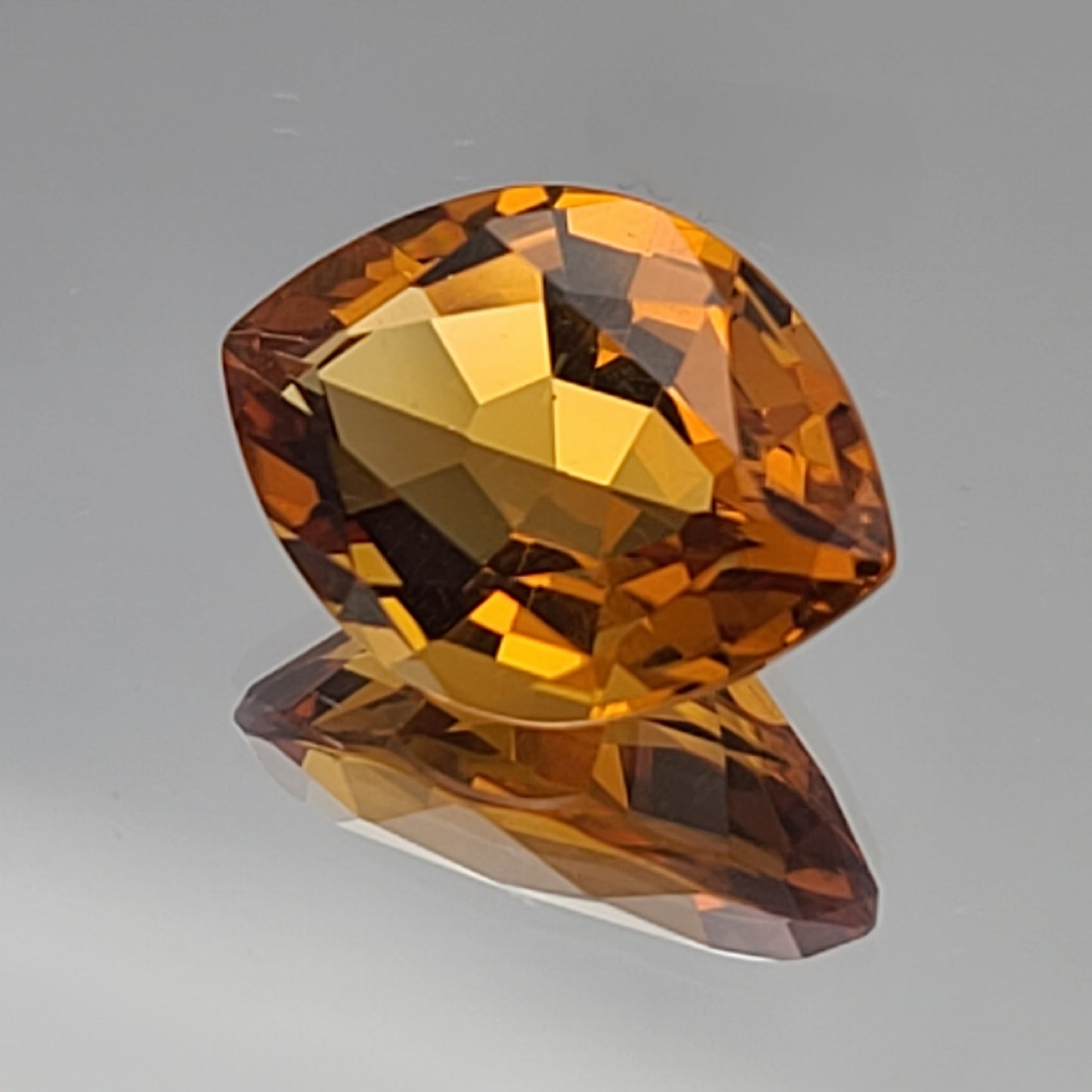 9.66ct ETW Earth-Mined Madeira Citrine – Navette Cut