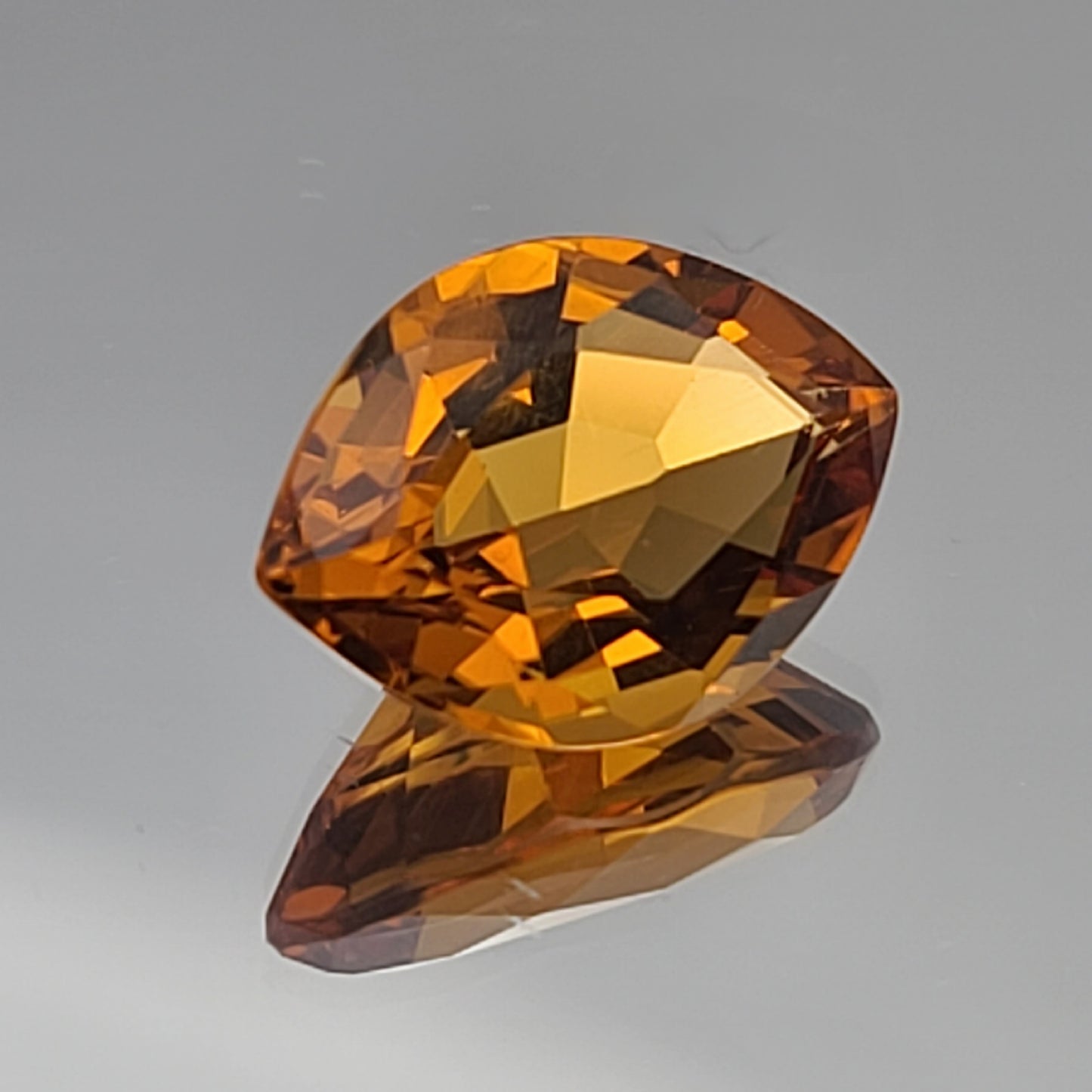 9.66ct ETW Earth-Mined Madeira Citrine – Navette Cut