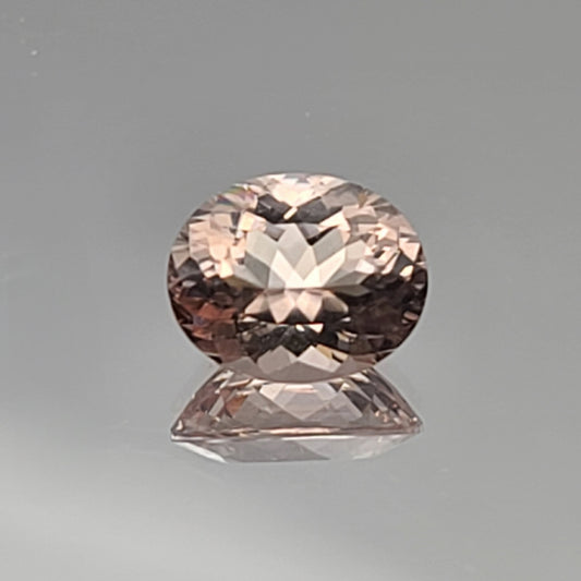 2.84ct ETW Earth-Mined Morganite – Oval Cut